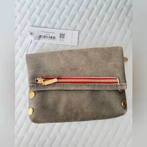 NWT Hammitt VIP Small / pewter brushed gold red zip